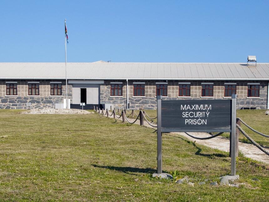 Robben Island Maximum Security Prison sign